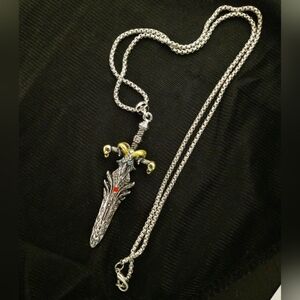 Reversible Pendant Sword Necklace